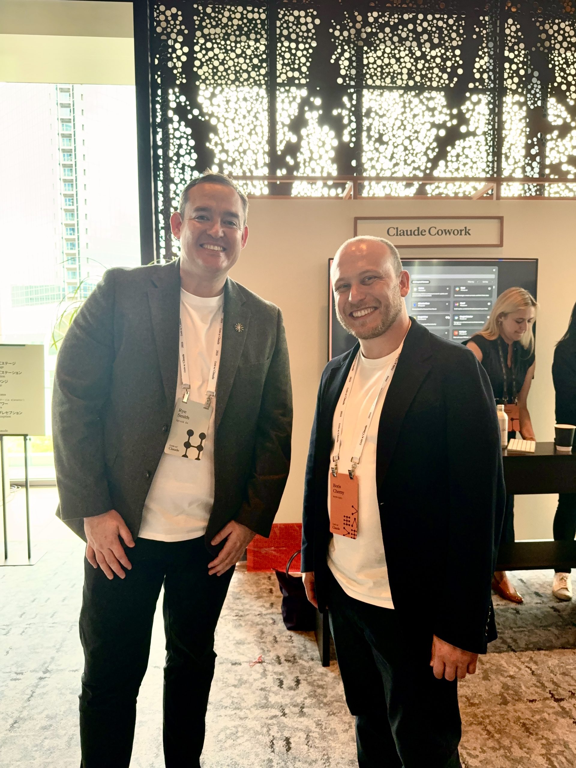 Rye Smith and Boris Cherny at Code with Claude Tokyo