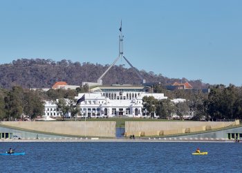 Old and new Parliament Houses; Canberra Australia.jpg