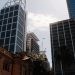 Impressive skyscrapers in Sydney's business district on a sunny day.