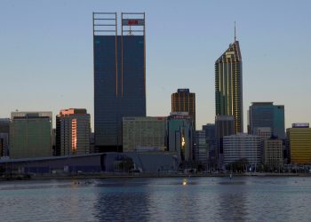 August 2019 Perth city sunset view from South Perth.jpg
