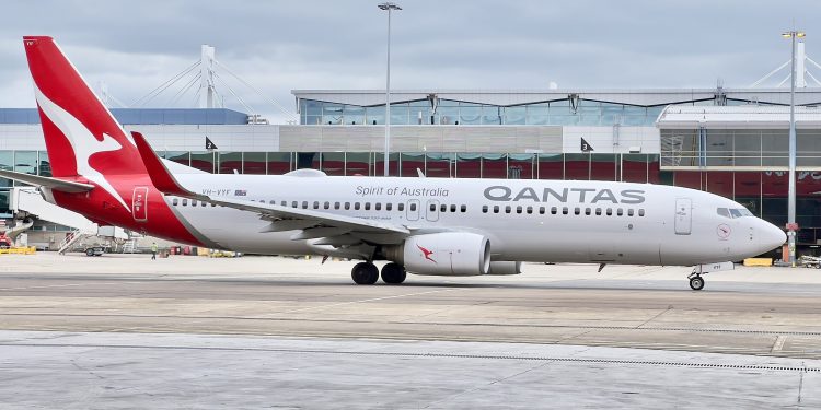 Qantas aircraft at Sydney Airport, January 2023, 01.jpg